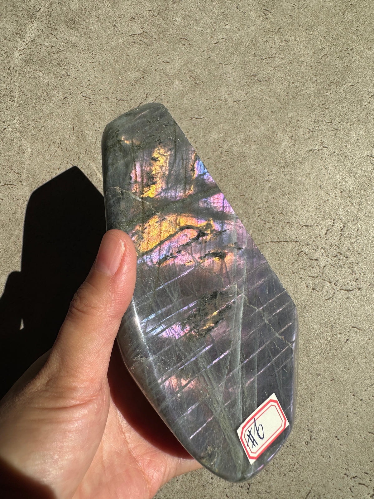 Moon Rituals exact piece rare large purple flash Labradorite freeform #6