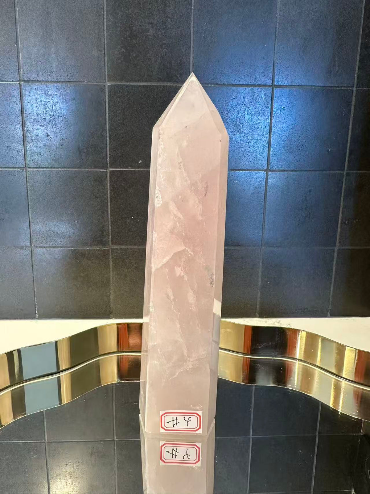 Madagascar Rose Quartz Tower with Soft Pink Colour | 607g 18.5cm Exact Piece #4