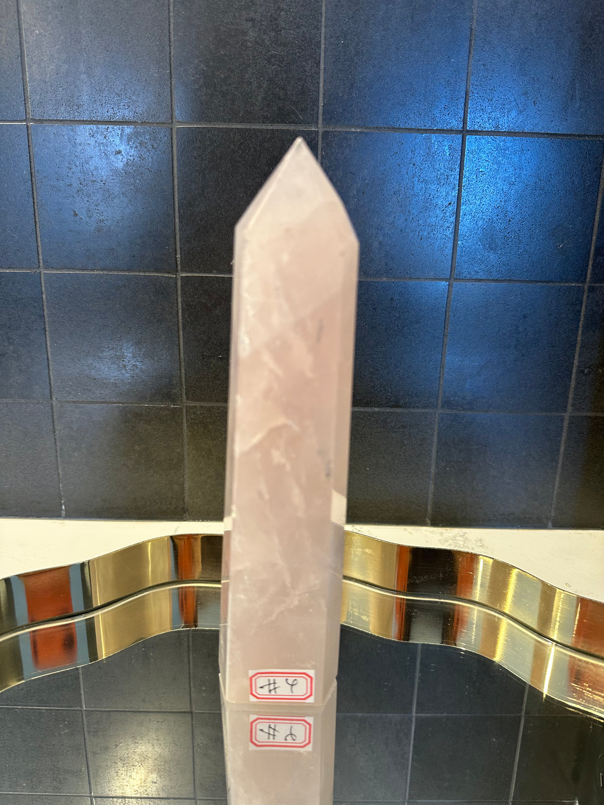 Madagascar Rose Quartz Tower with Soft Pink Colour | 607g 18.5cm Exact Piece #4