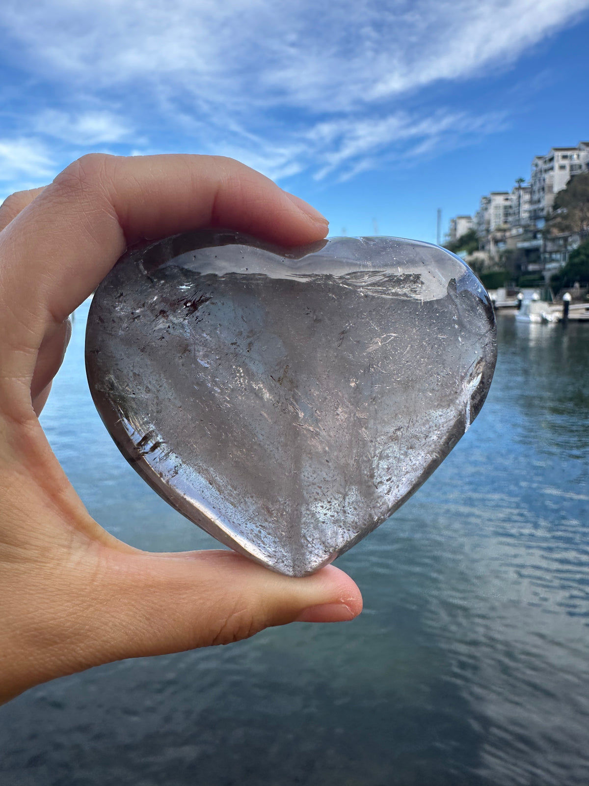 Large Smoky Quartz Heart – Natural Polished Crystal product photo 5