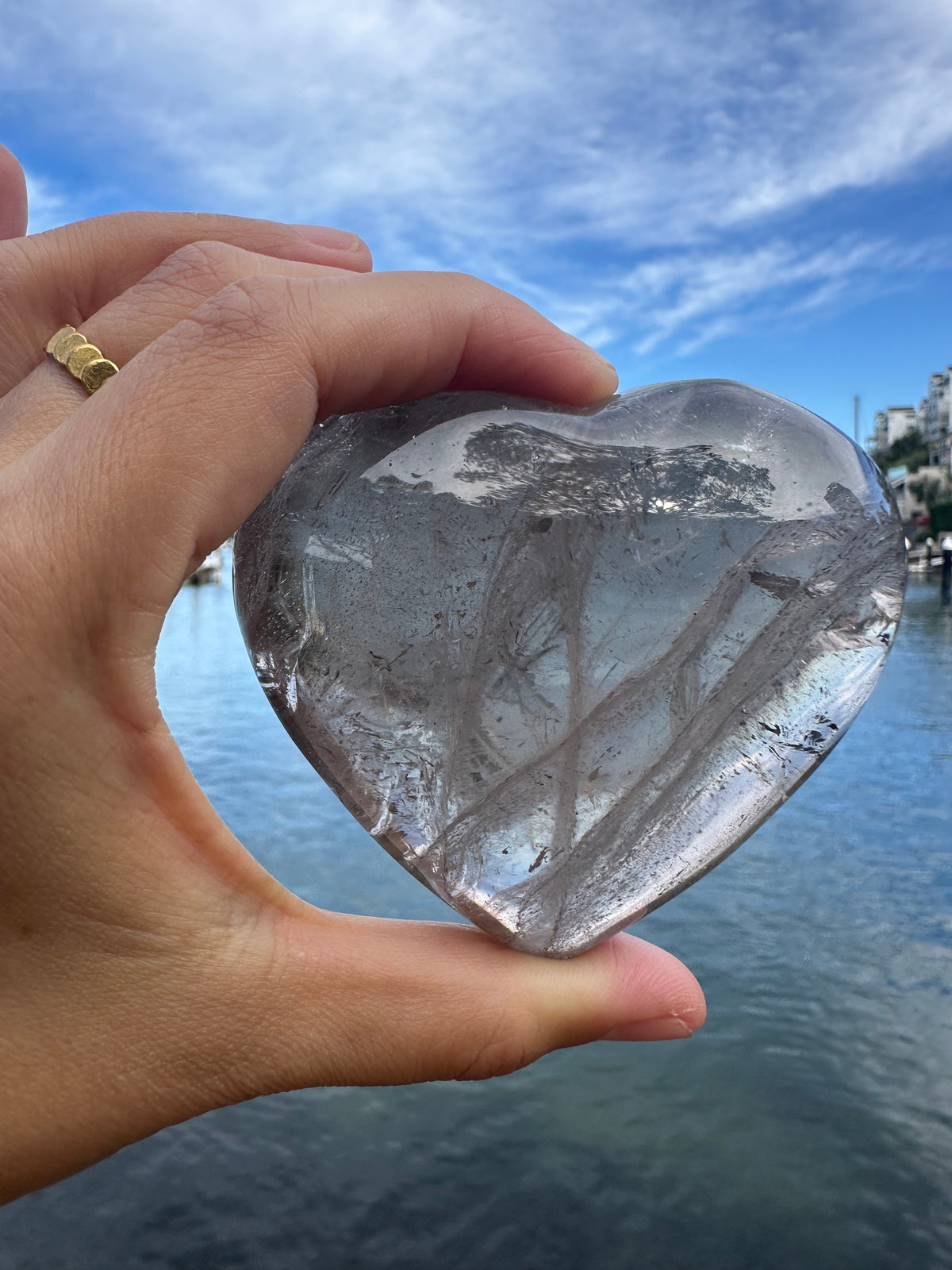 Large Smoky Quartz Heart – Natural Polished Crystal product photo 4