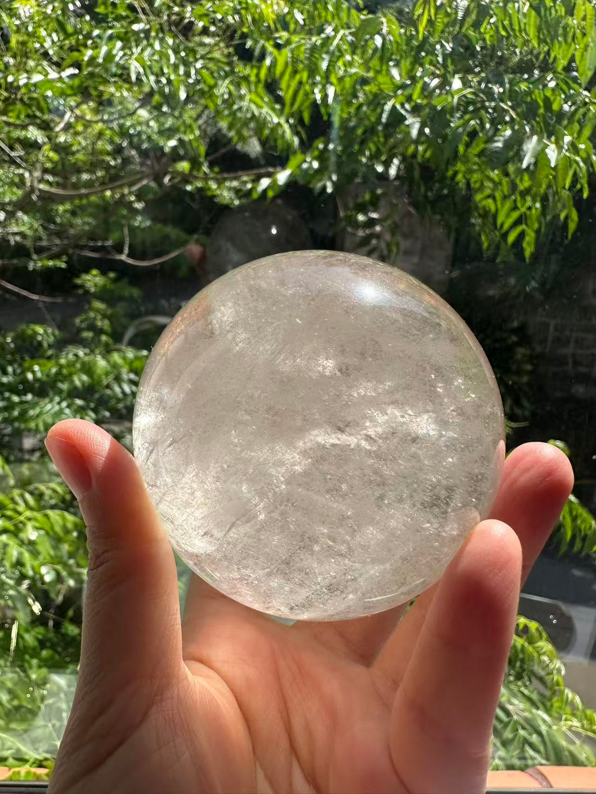 Light Smoky Quartz Sphere with Mountain Phantom | 596g 7cm Exact Piece #2