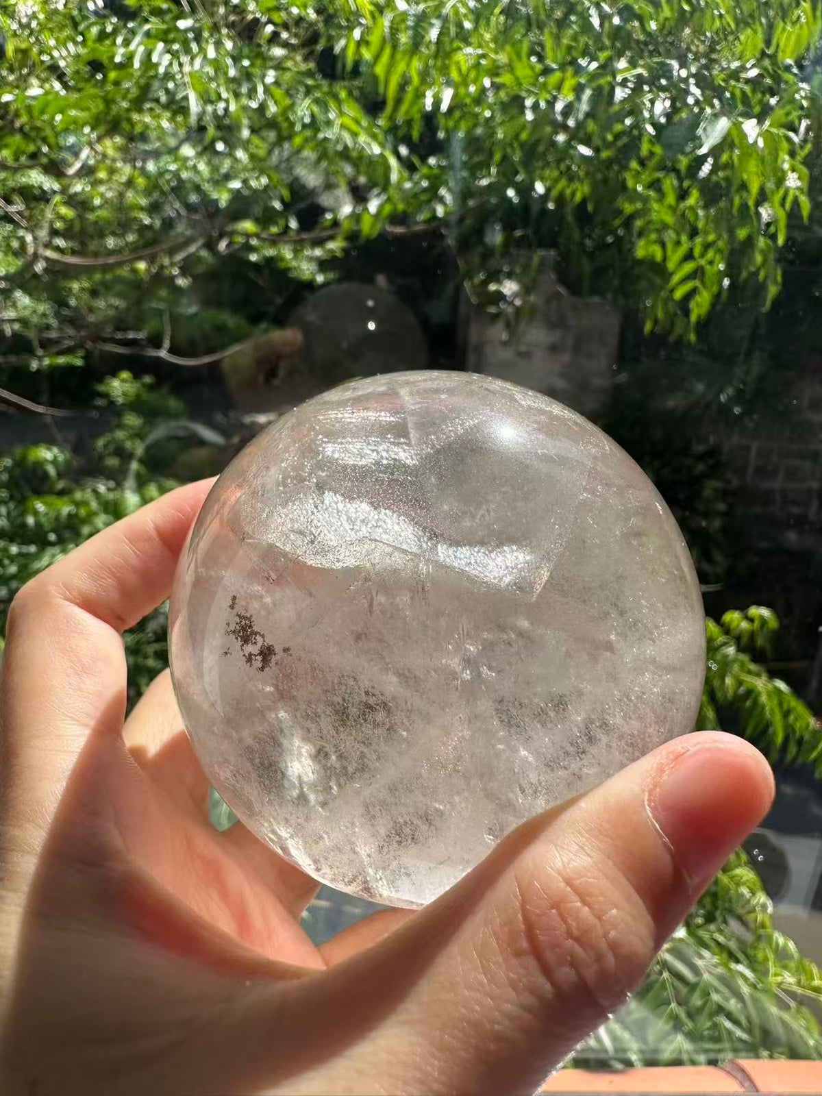 Light Smoky Quartz Sphere with Mountain Phantom | 596g 7cm Exact Piece #2
