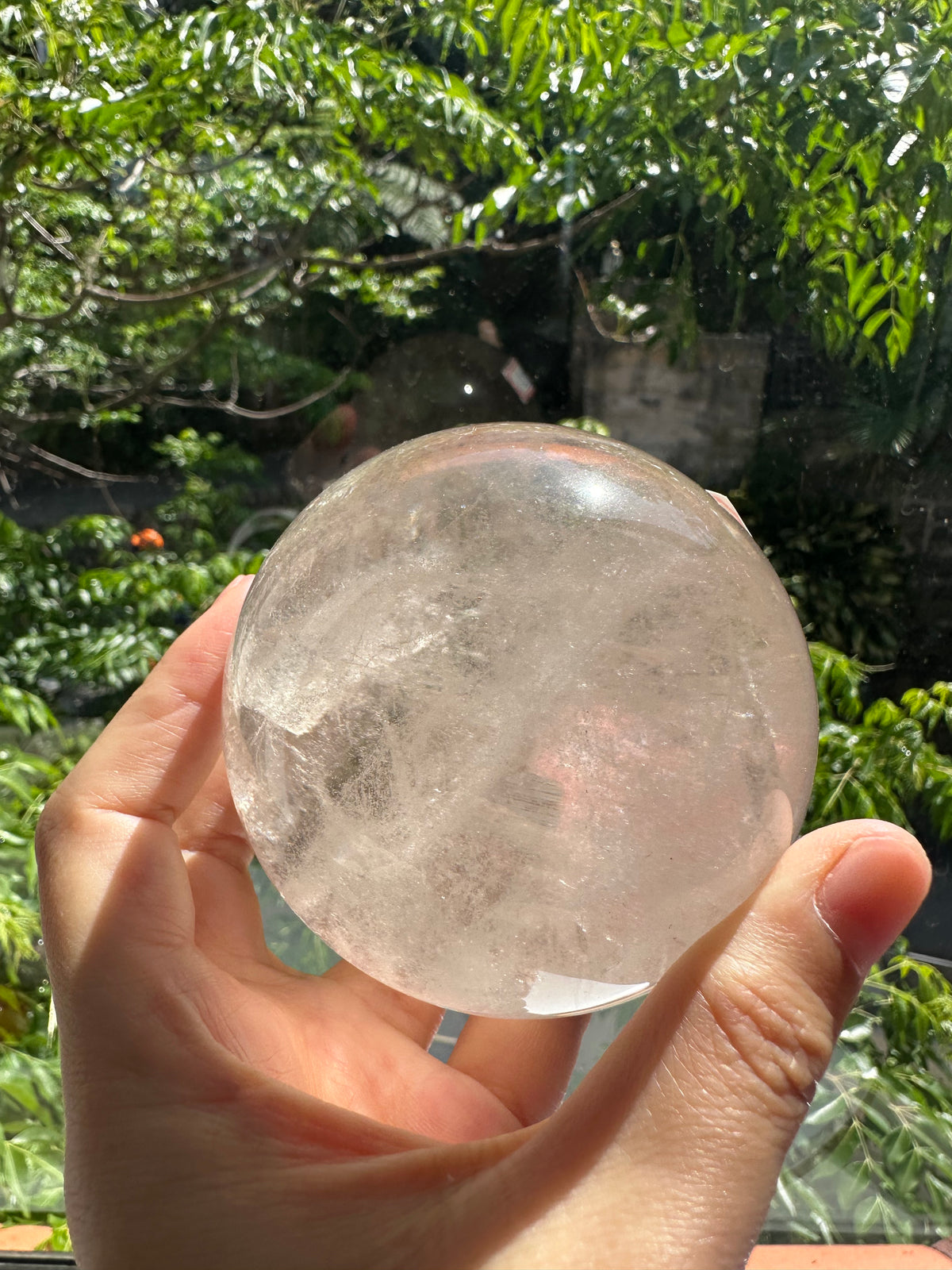 Light Smoky Quartz Sphere with Mountain Phantom | 596g 7cm Exact Piece #2