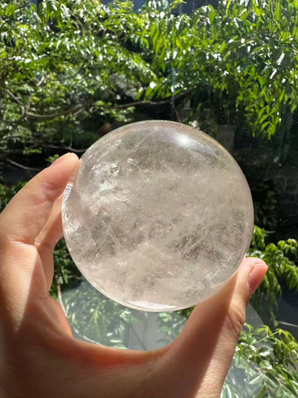 Light Smoky Quartz Sphere with Mountain Phantom | 596g 7cm Exact Piece #2