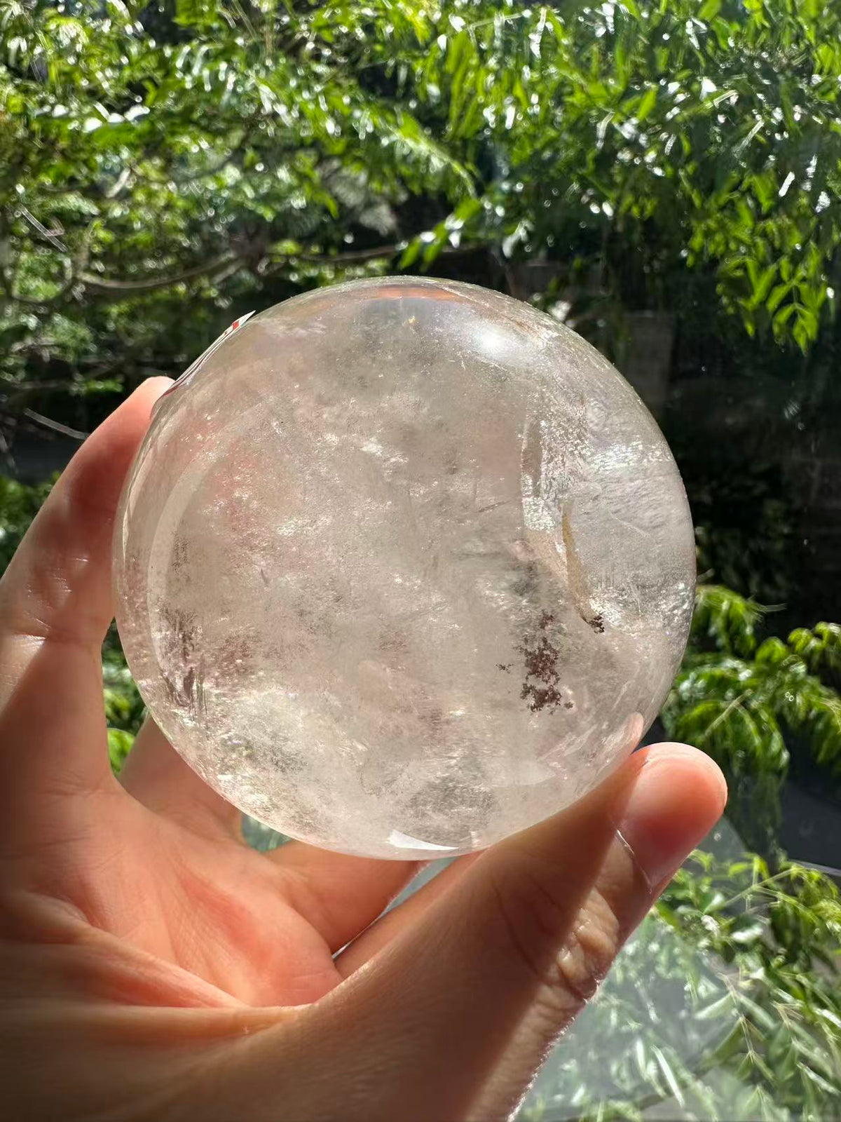 Light Smoky Quartz Sphere with Mountain Phantom | 596g 7cm Exact Piece #2