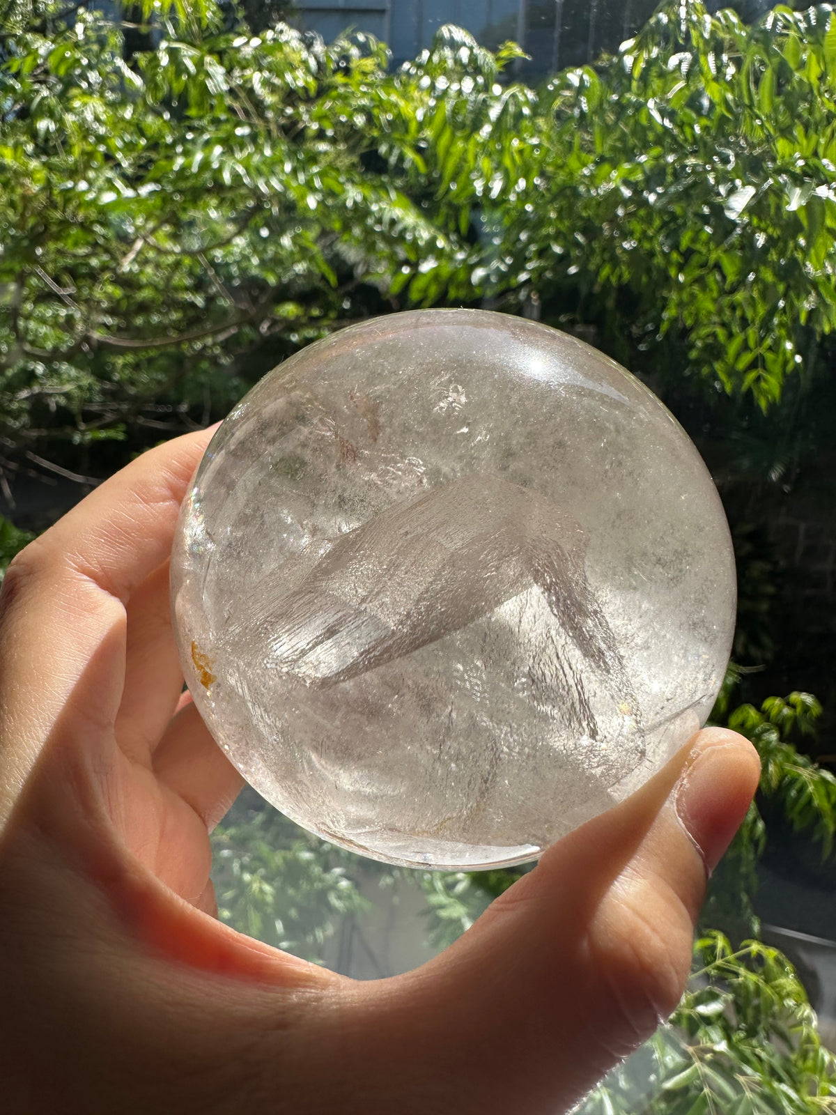 Light Smoky Quartz Sphere with Mountain Phantom | 596g 7cm Exact Piece #2