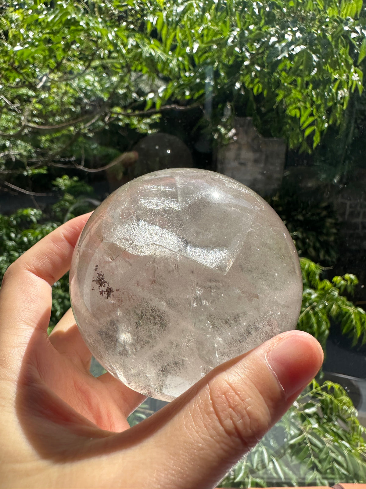 Light Smoky Quartz Sphere with Mountain Phantom | 596g 7cm Exact Piece #2
