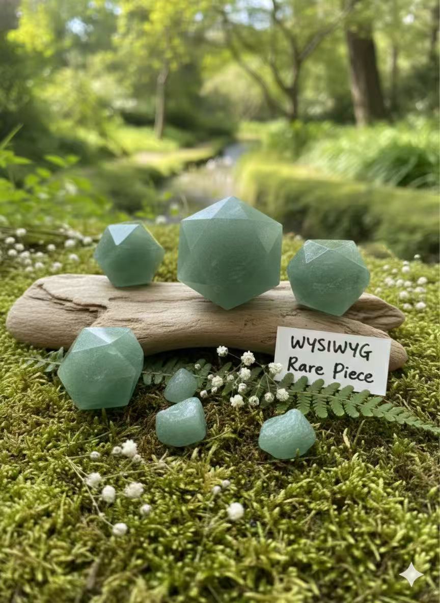 Green Aventurine Hexagon – Natural Crystal 3cm product photo 1