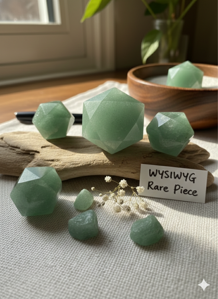 Green Aventurine Hexagon – Natural Crystal 3cm product photo 2
