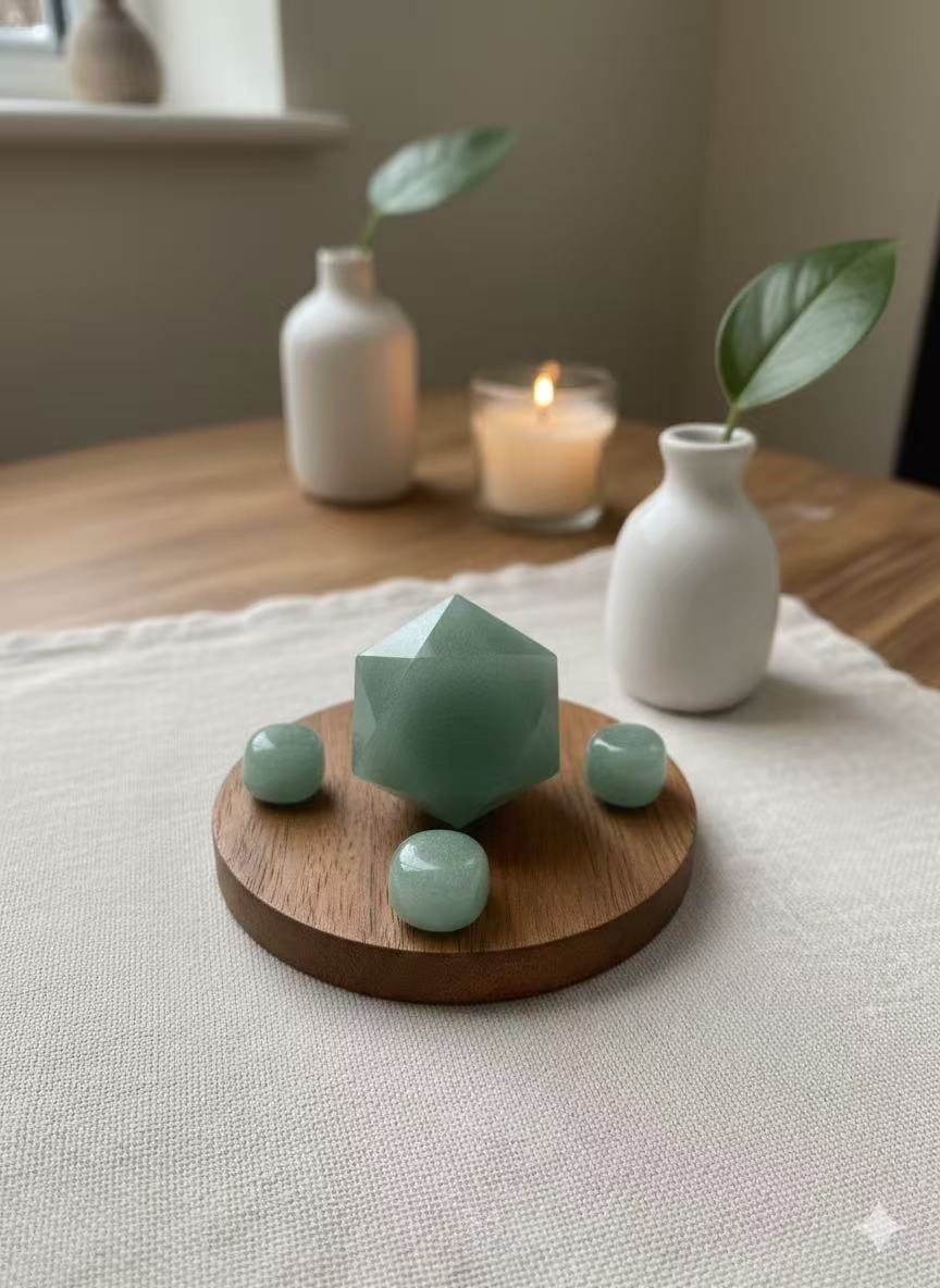 Green Aventurine Hexagon – Natural Crystal 3cm product photo 4