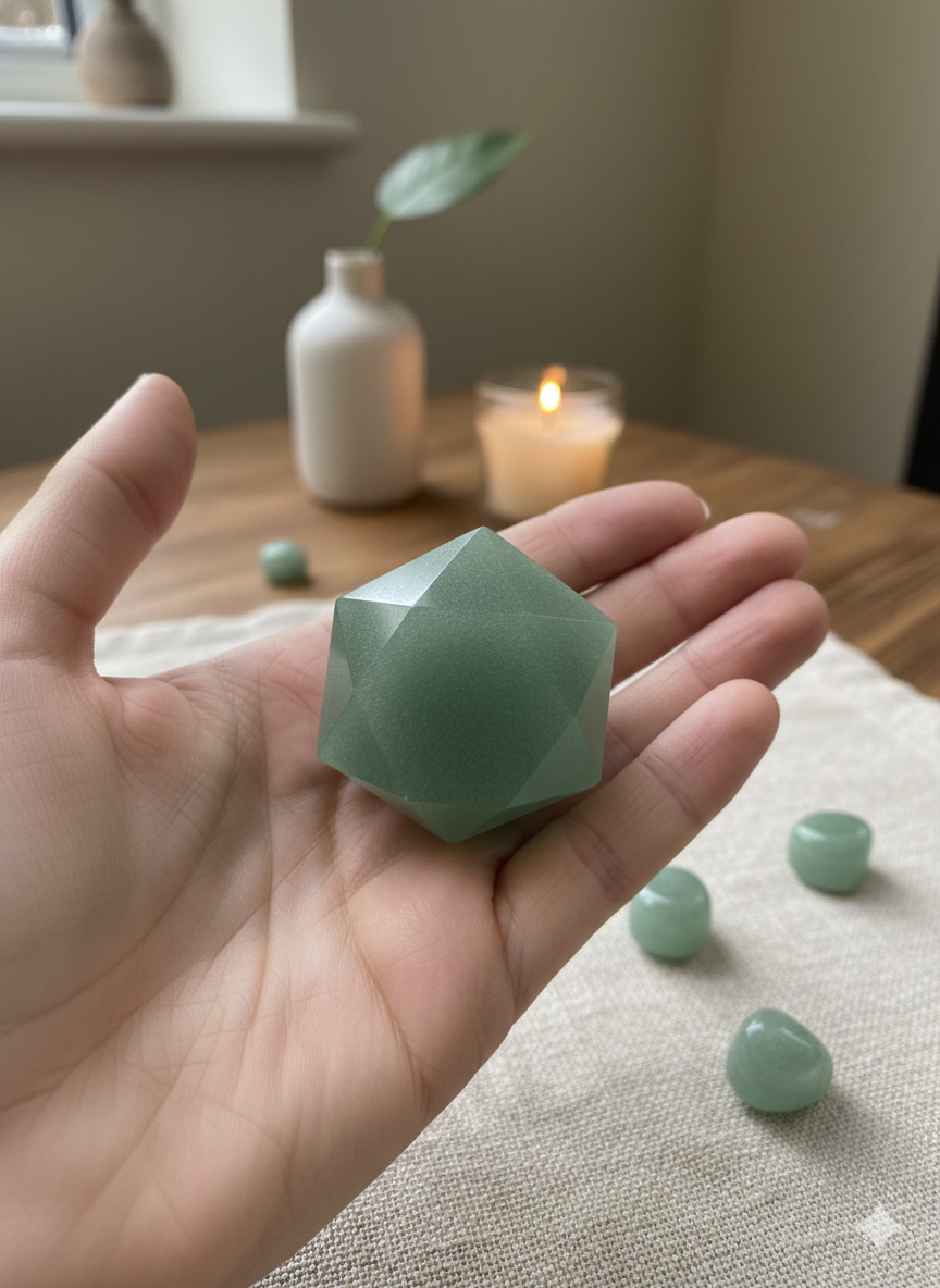 Green Aventurine Hexagon – Natural Crystal 3cm product photo 5