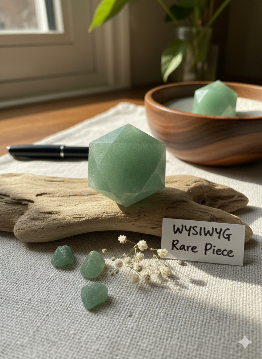 Green Aventurine Hexagon – Natural Crystal 3cm product photo 3