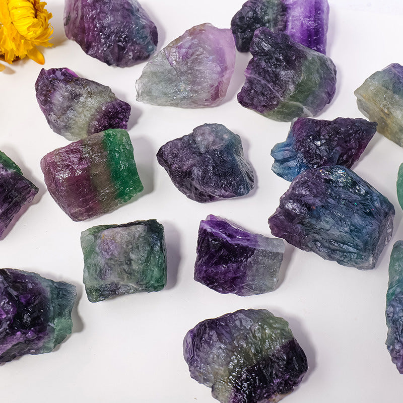 Raw Rainbow Fluorite | 100g Bag | 3–5cm Pieces
