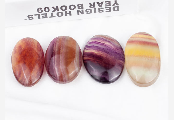 Fluorite Palm Stone | Natural Polished Crystal 4–5cm