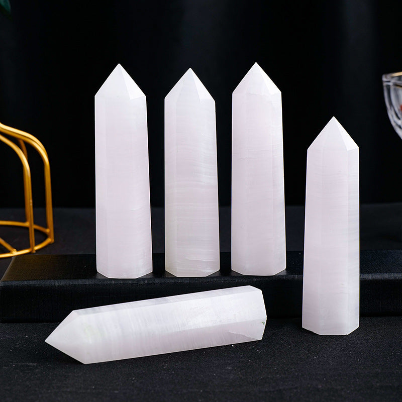 Pink Calcite Tower | Natural Crystal Point 9–10cm