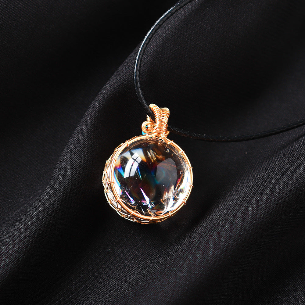 Clear Quartz Necklace | Natural Crystal Pendant 1.5–2cm