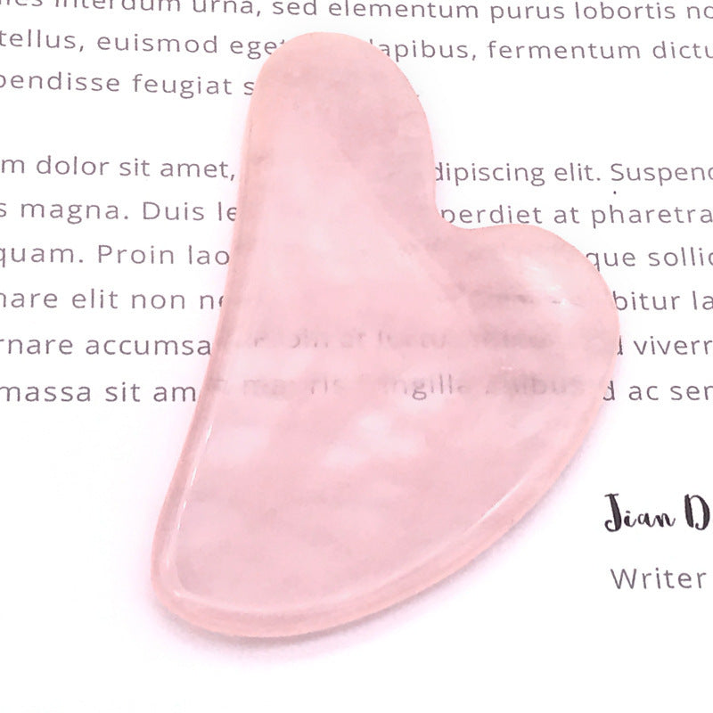 Clear Quartz gua sha tool for facial massage