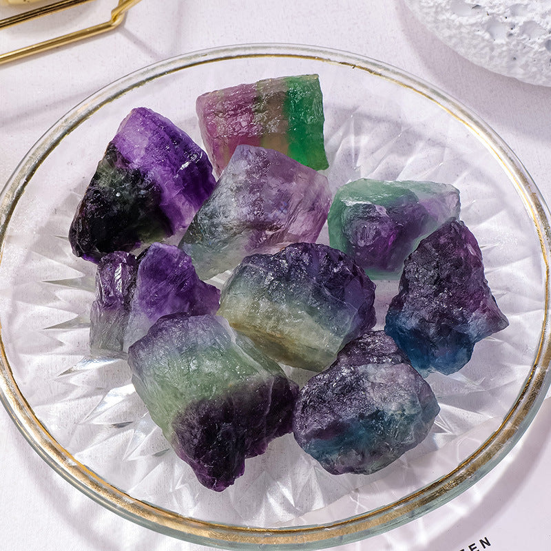Raw Rainbow Fluorite | 100g Bag | 3–5cm Pieces