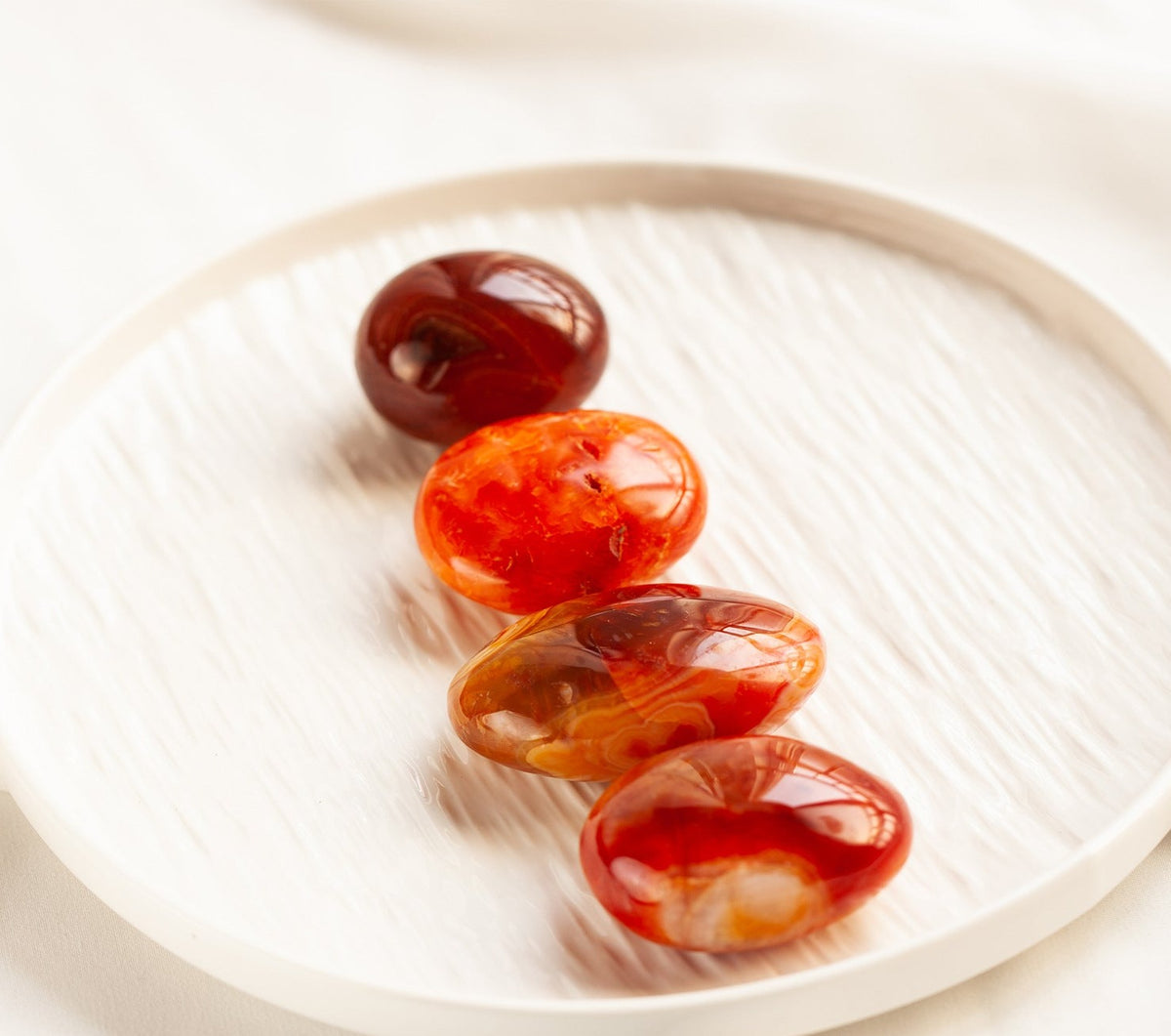 Carnelian Palm Stone | Natural Polished Crystal 3–5cm
