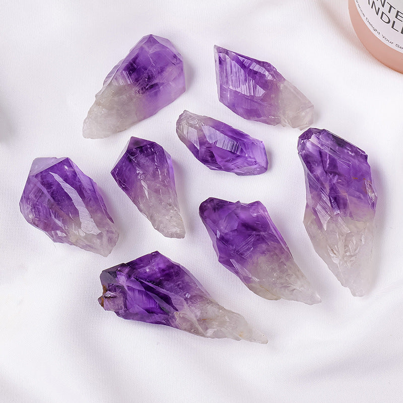 Skeletal Amethyst (Elestial) Crystal, Natural Specimen 15–70g – alternate view 2