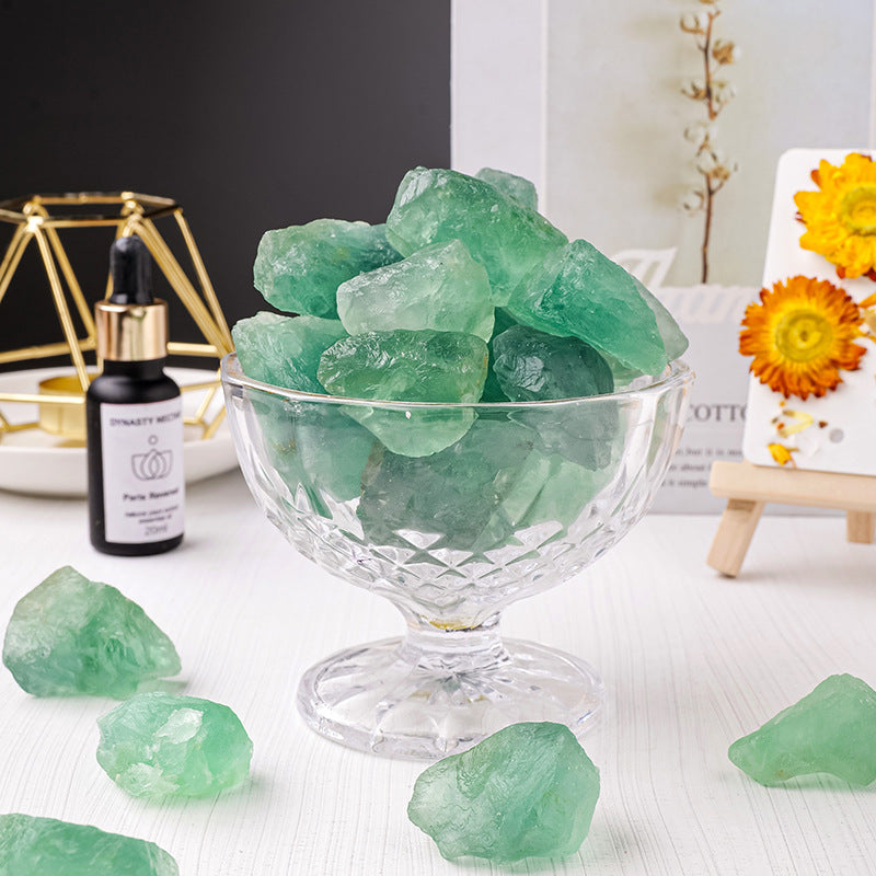 Raw Green Fluorite | 100g Bag | 3–5cm Pieces
