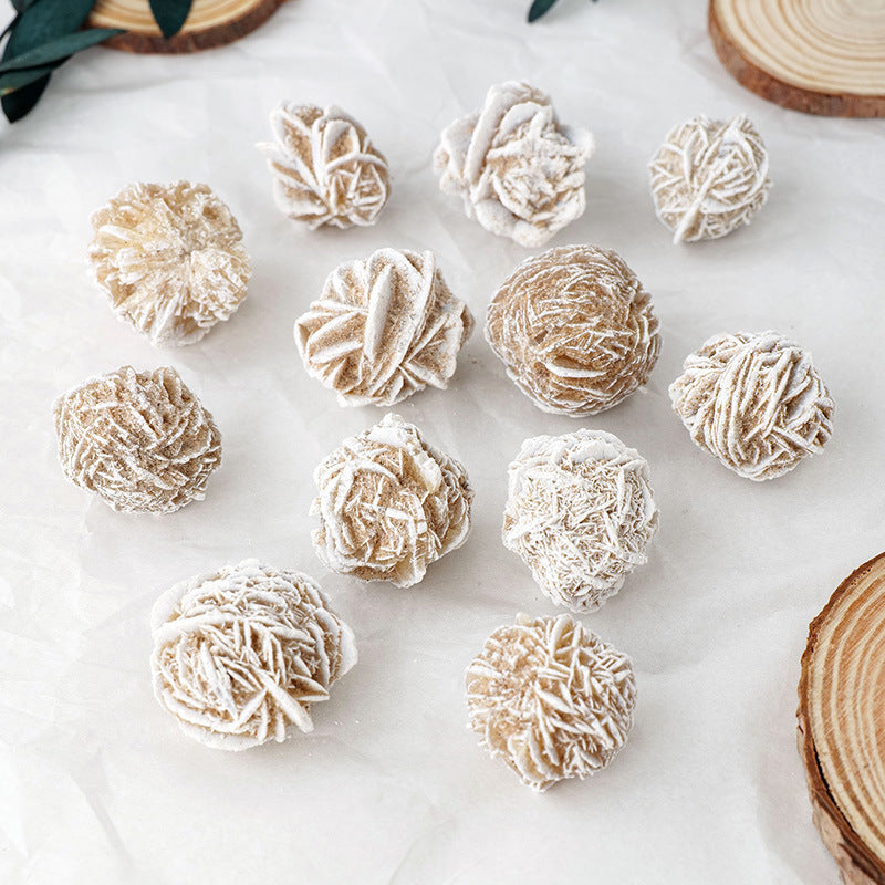 Desert Rose Selenite Set | 5 Natural Rosettes 2–3cm