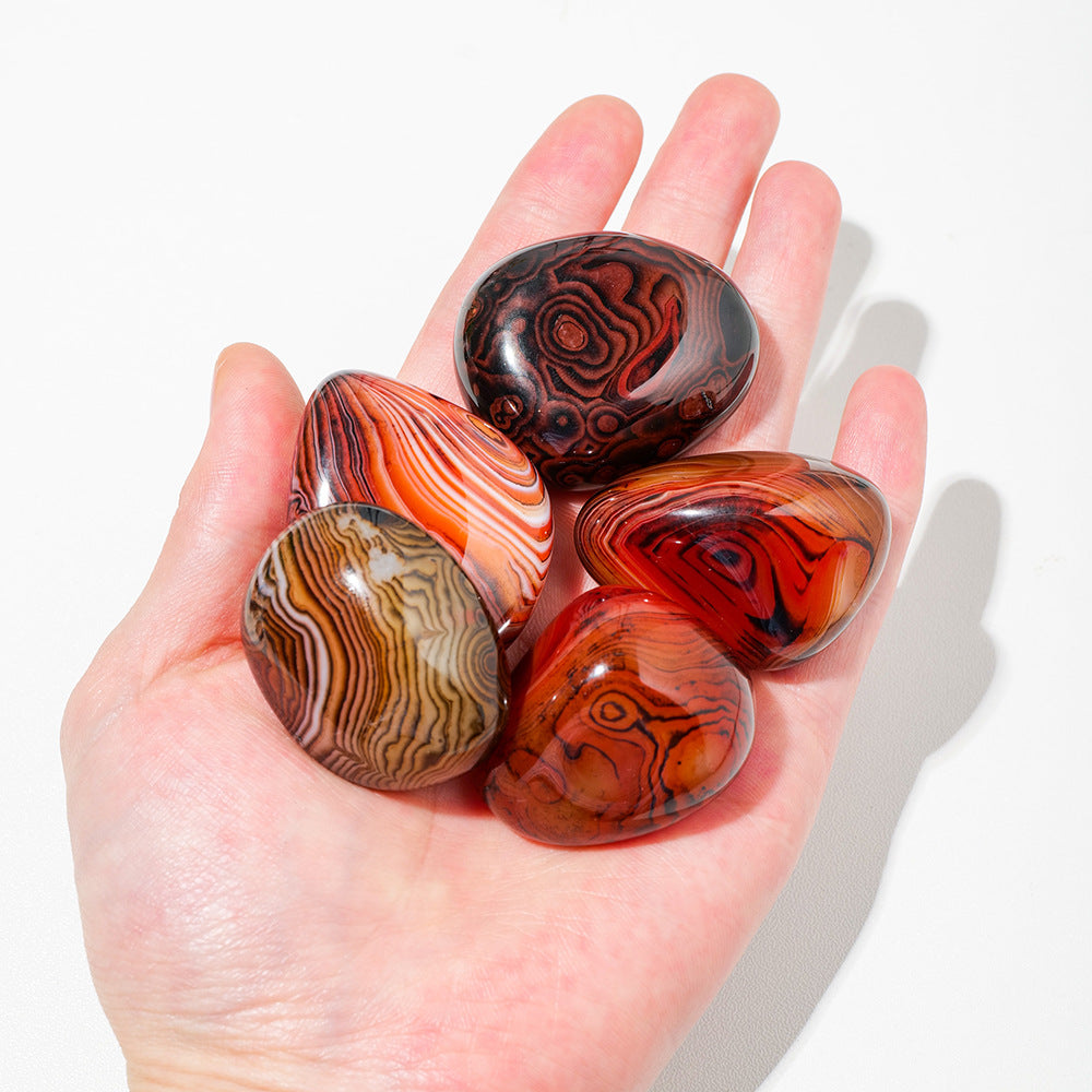 Sardonyx Tumble | Natural Banded Stone 3–4cm