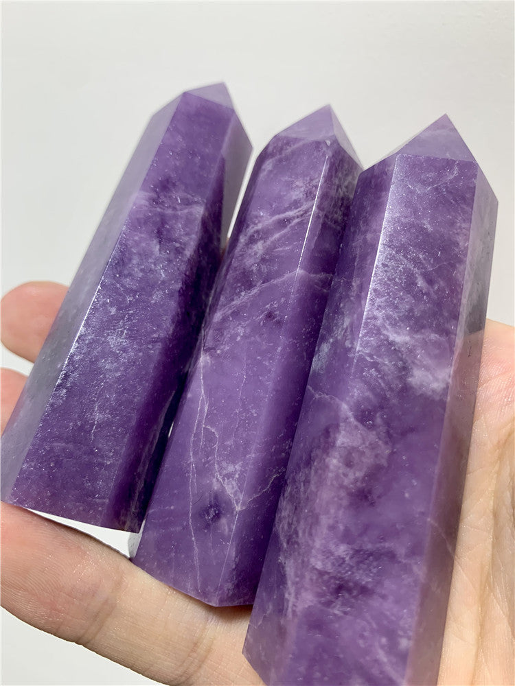 Natural Lepidolite Tower – Purple Crystal Point 5–8cm product photo 3