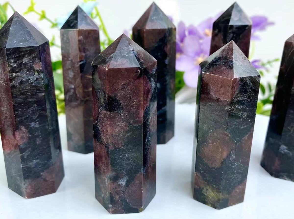 Garnet Tower | Natural Deep Red Crystal Point
