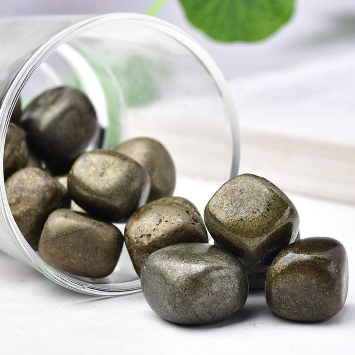 Pyrite Tumble | Natural Metallic Mineral 3cm