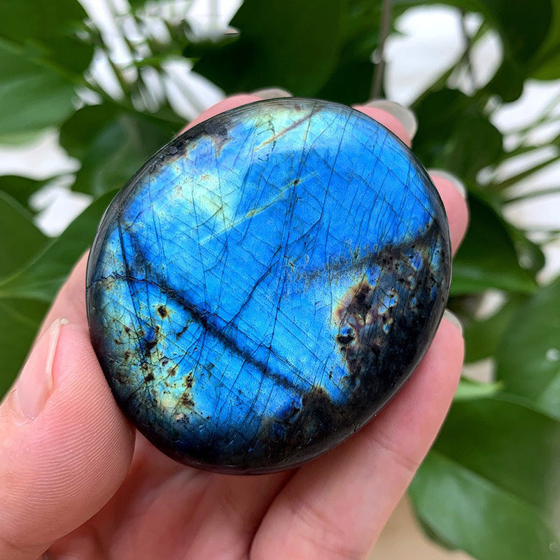 Labradorite Palm Stone | Natural Flash Crystal 4cm