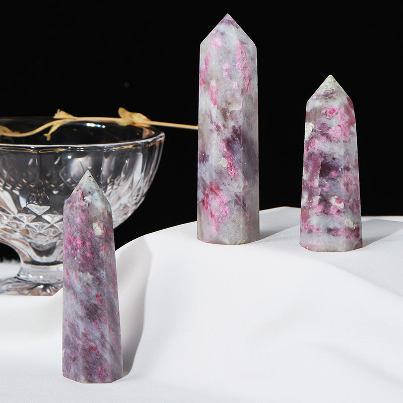 Plum Tourmaline Tower – Plum & Mauve Crystal Point 5–8cm product photo 1