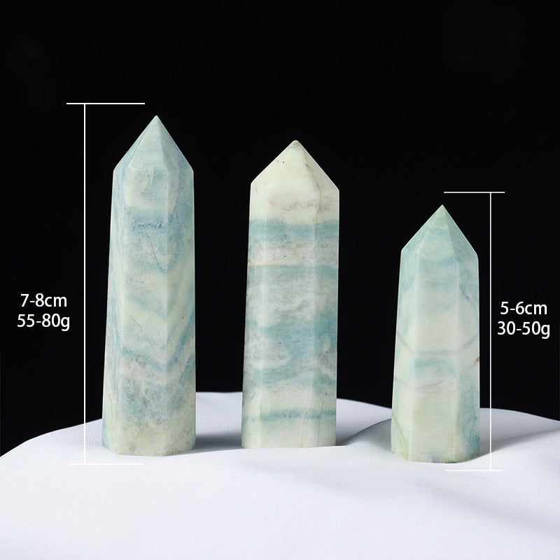 Blue Aragonite Tower – Natural Crystal Point product photo 2