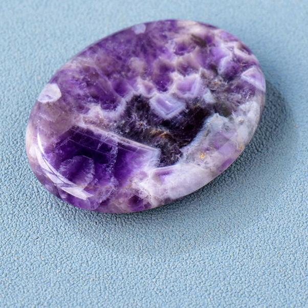 Choose-your-stone crystal worry stone for pocket desk or gifting