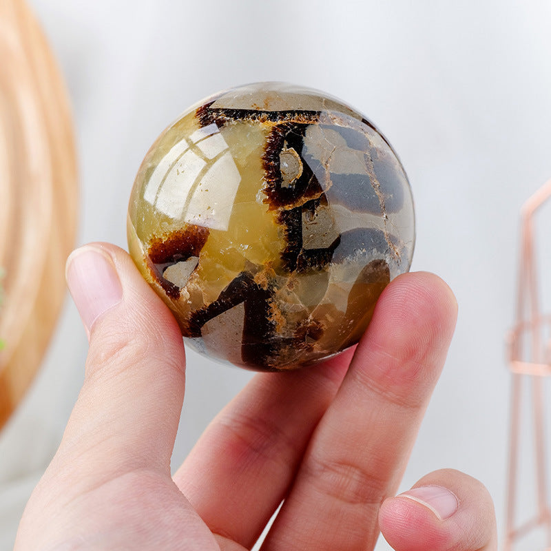 Mesmerizing Septarian Sphere - Healing Crystal, Meditation, Natural Beauty
