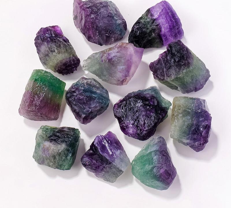 Raw Rainbow Fluorite | 100g Bag | 3–5cm Pieces