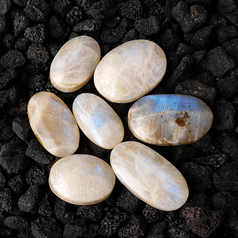 Moonstone Palm Stone | Natural Polished Crystal 3–4cm