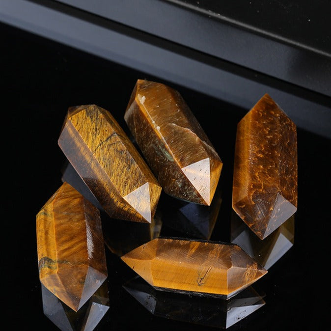 Tiger’s Eye Double-Terminated Point – Natural Crystal product photo 1
