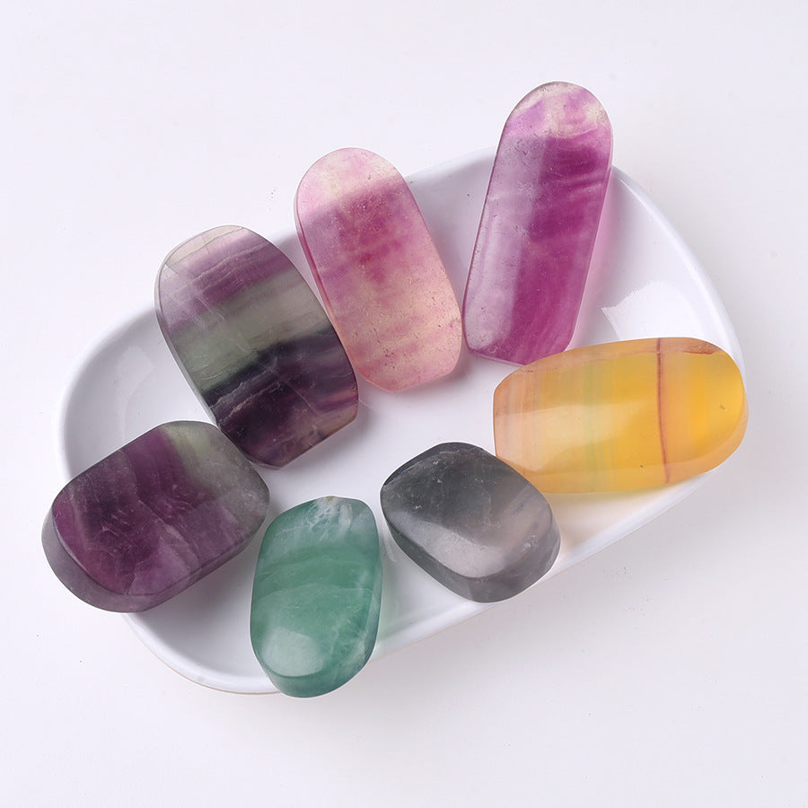 Fluorite Palm Stone | Natural Polished Crystal 4–5cm