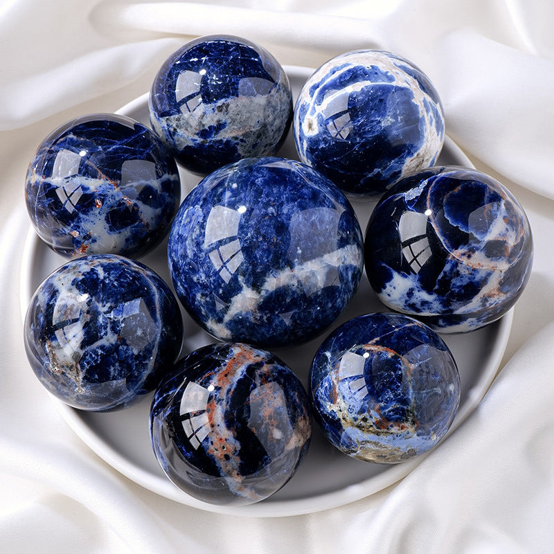 Sodalite Sphere | Natural Deep Blue Stone Ball