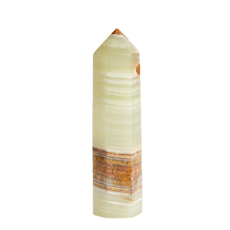 Afghanistan Jade Tower – Green Banded Stone 7–8cm product photo 4