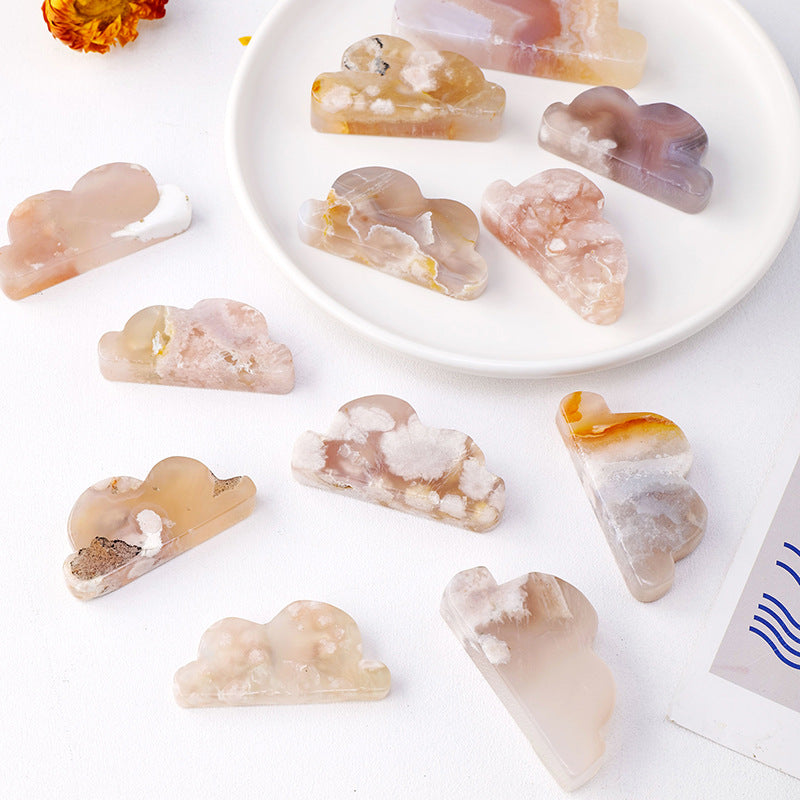 Flower Agate Cloud | Natural Crystal Carving 4–5cm