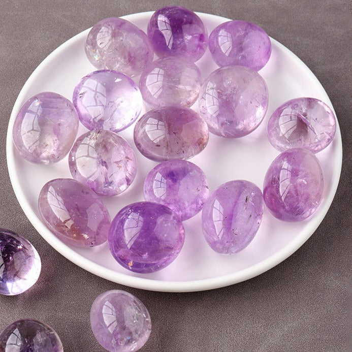 Brazilian Amethyst Tumble - Tranquil and Protective Crystal for Inner Harmony