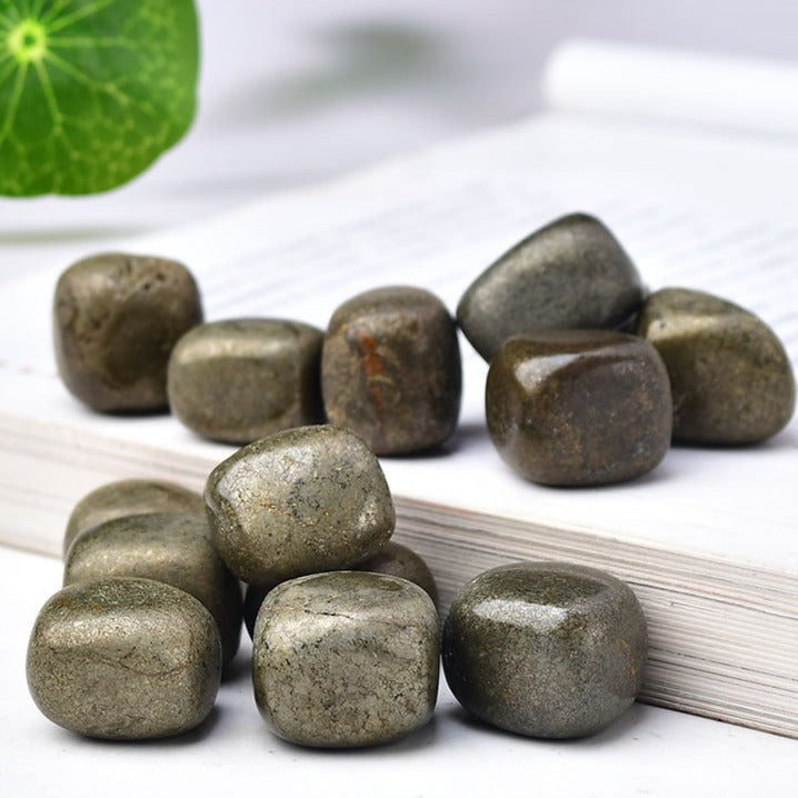 Pyrite Tumble | Natural Metallic Mineral 3cm