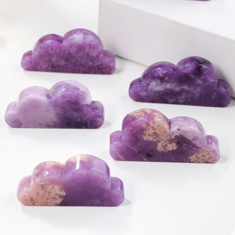 Lepidolite Cloud | Natural Purple Crystal Carving 5cm
