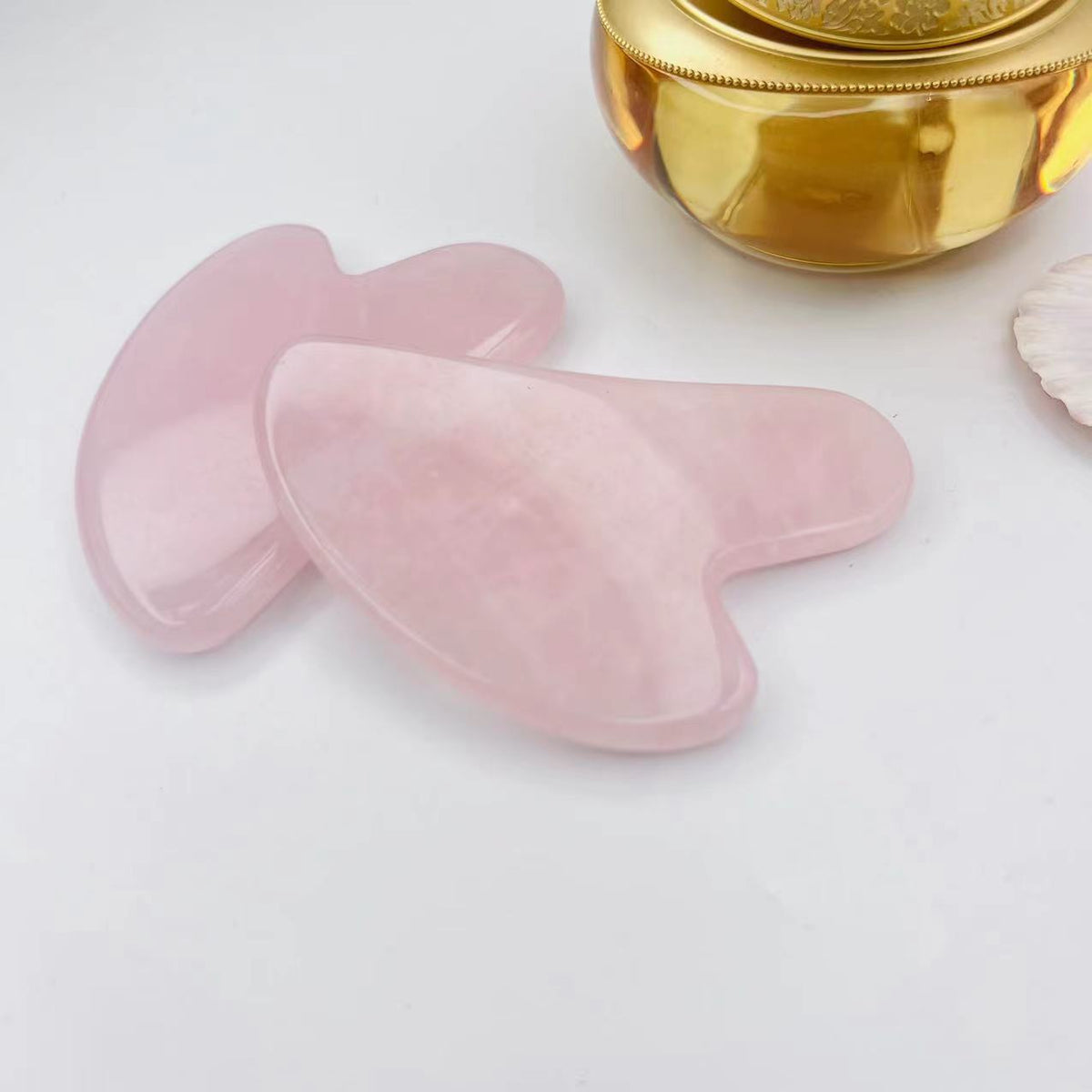 Clear Quartz gua sha crystal beauty tool