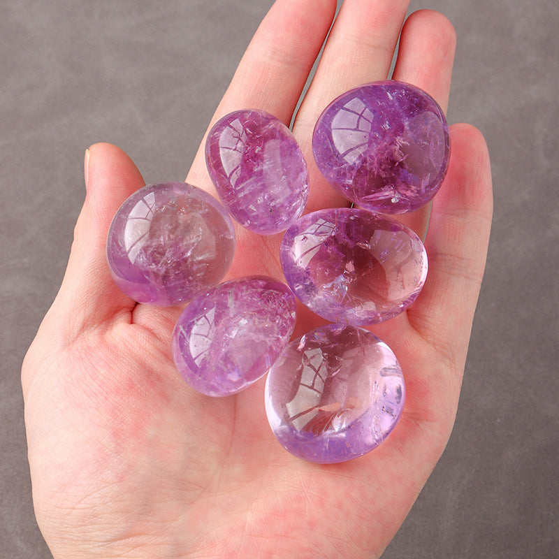 Brazilian Amethyst Tumble - Tranquil and Protective Crystal for Inner Harmony