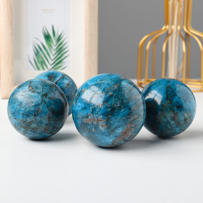 Blue Apatite Sphere | Natural Crystal Ball 5cm