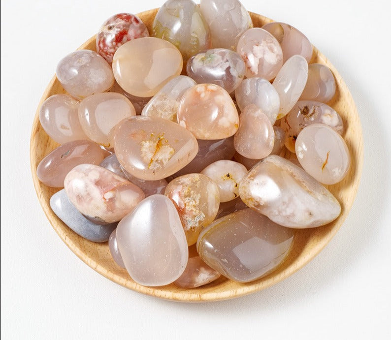Natural crystal tumble stones 100g product example from selectable varieties